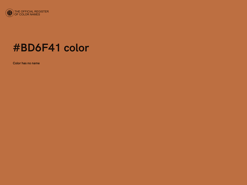 #BD6F41 color image