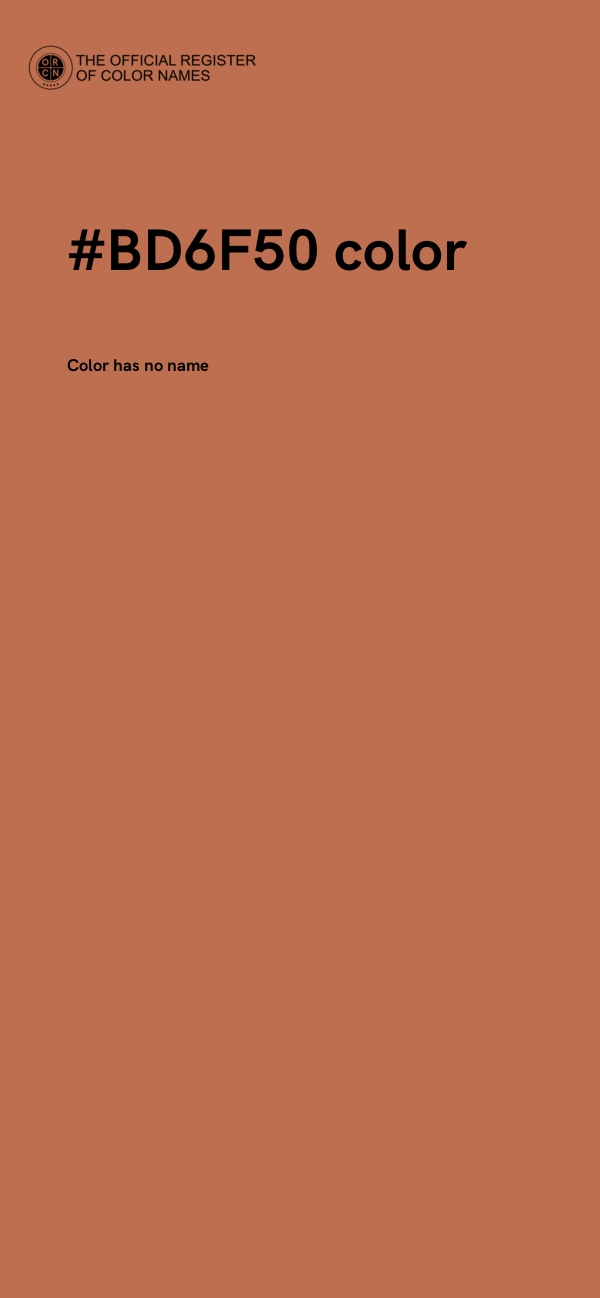 #BD6F50 color image