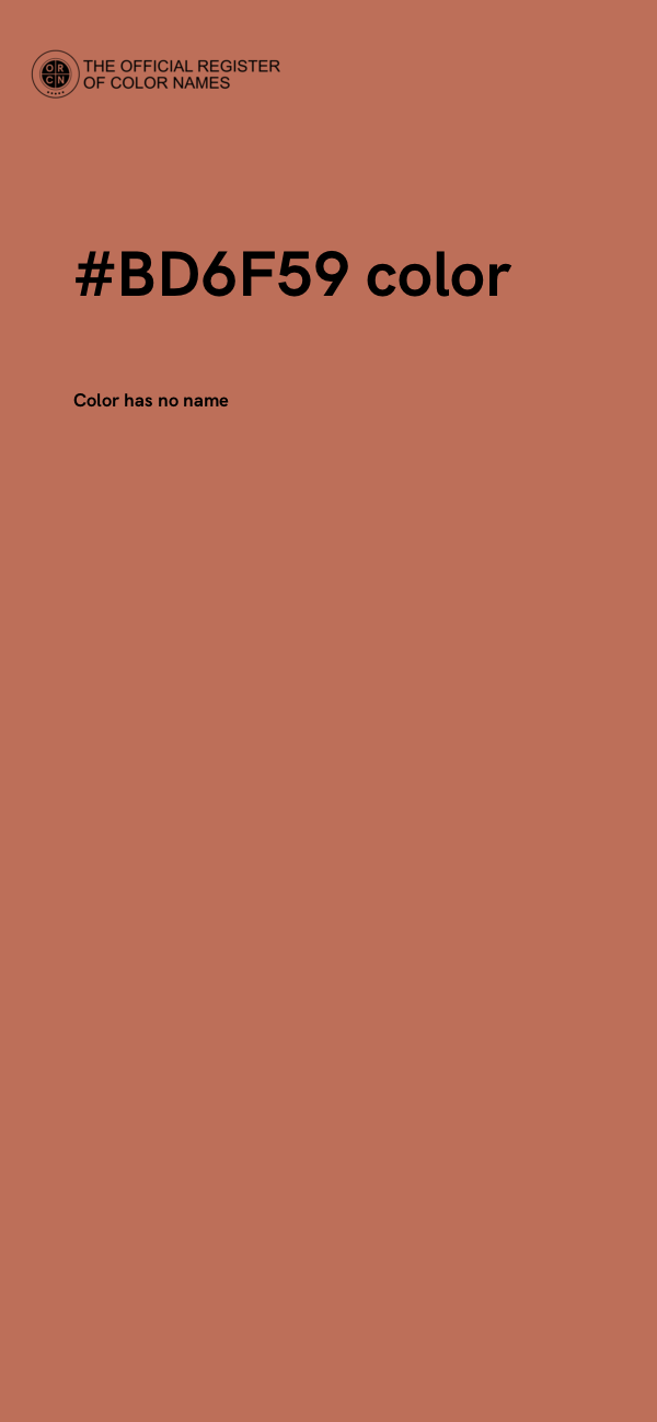 #BD6F59 color image