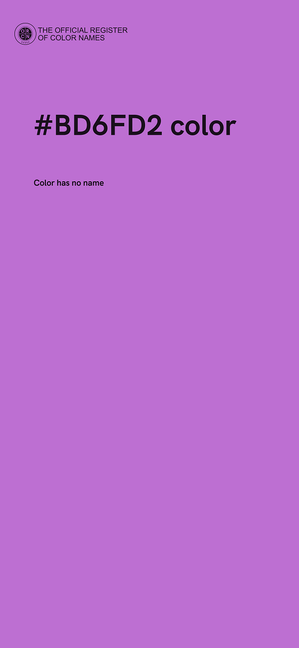 #BD6FD2 color image