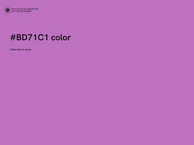 #BD71C1 color image
