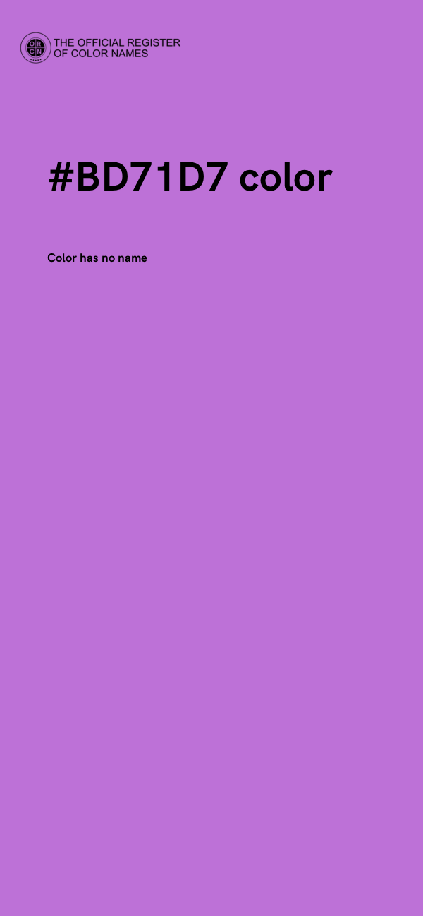 #BD71D7 color image
