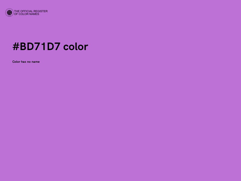 #BD71D7 color image