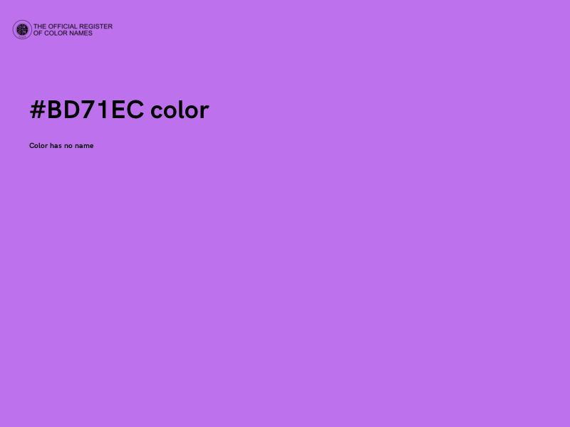 #BD71EC color image
