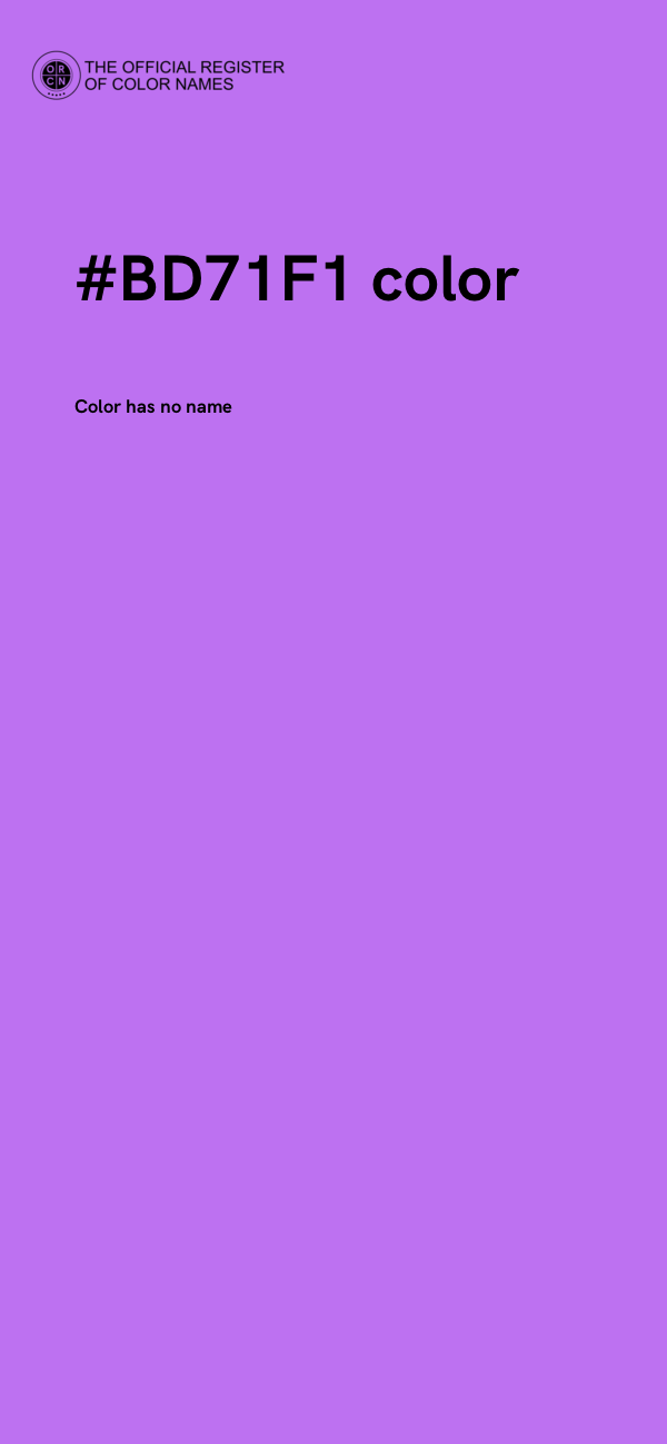 #BD71F1 color image