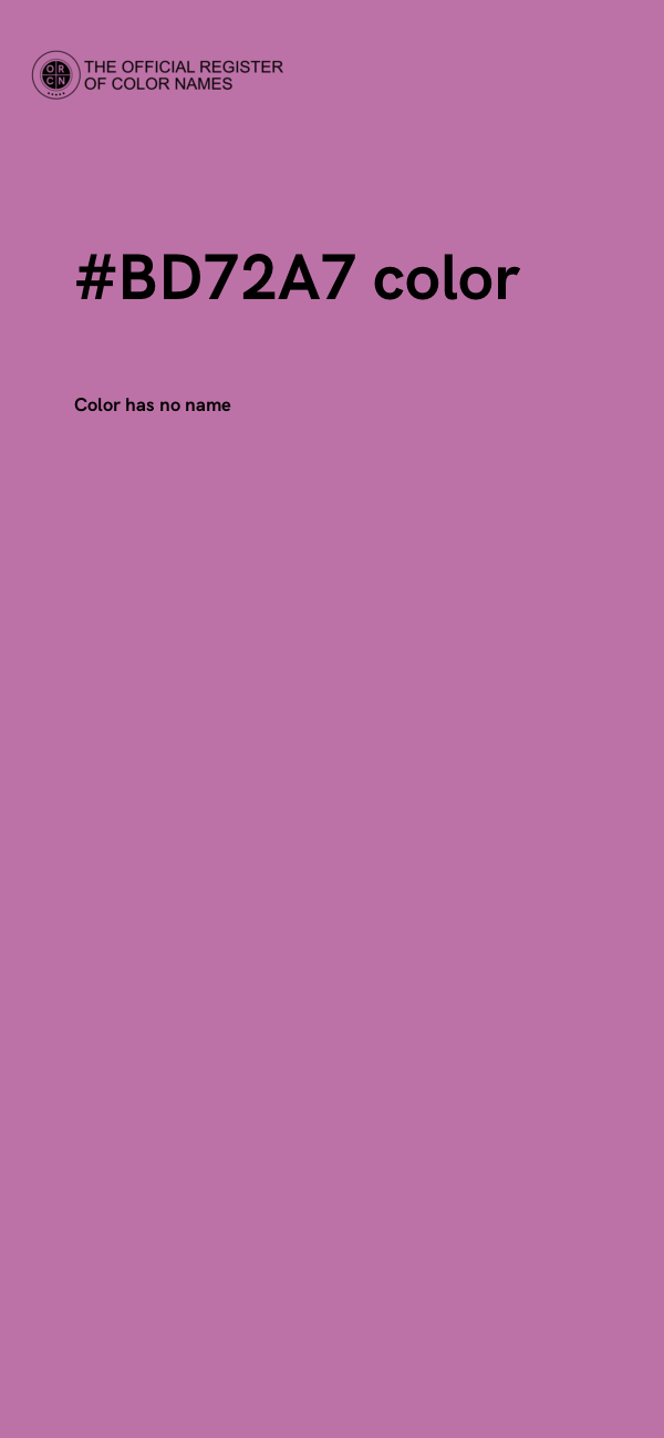 #BD72A7 color image