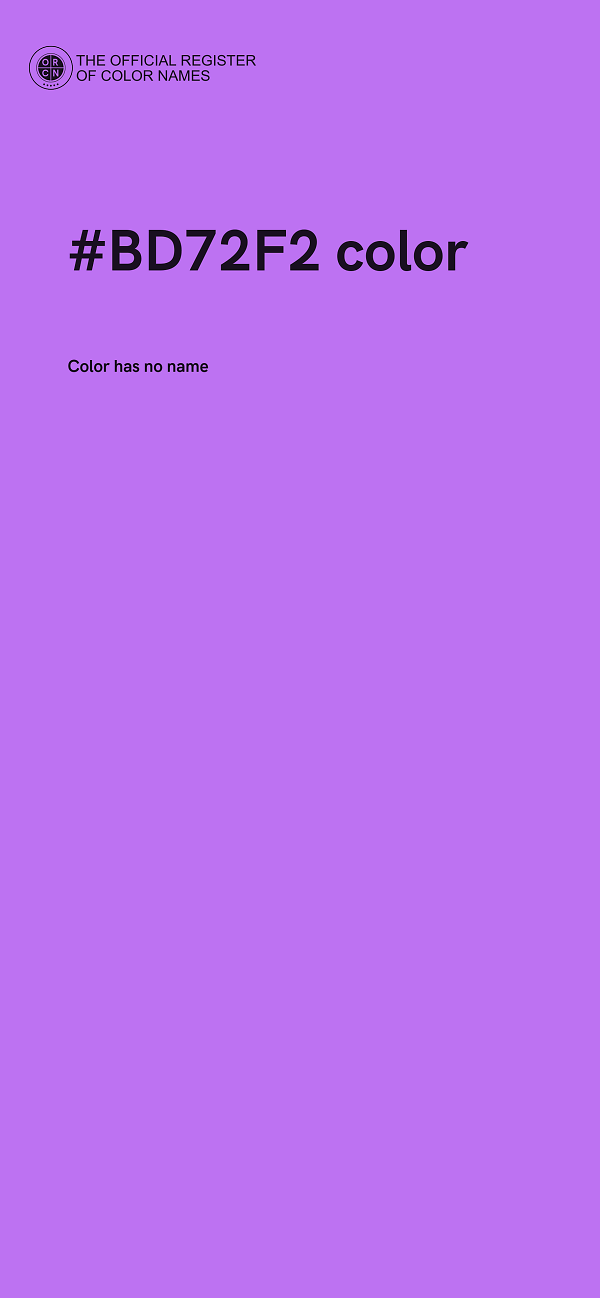 #BD72F2 color image
