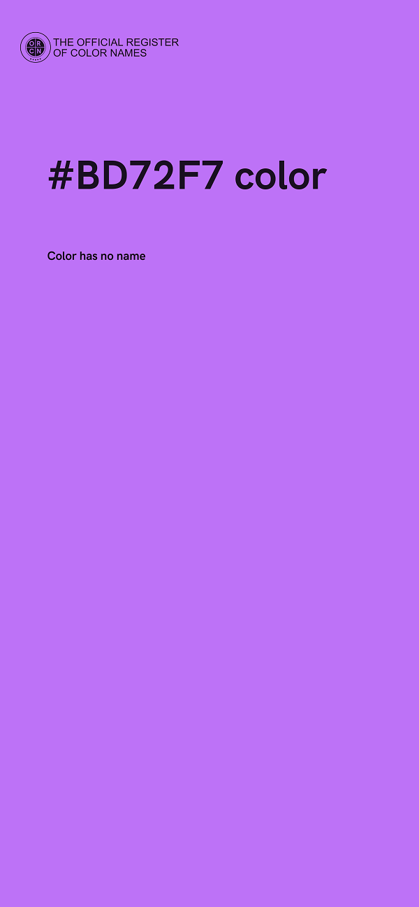 #BD72F7 color image