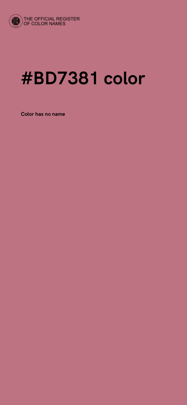 #BD7381 color image