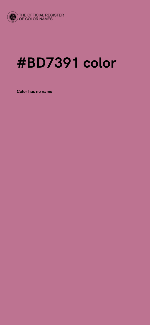 #BD7391 color image