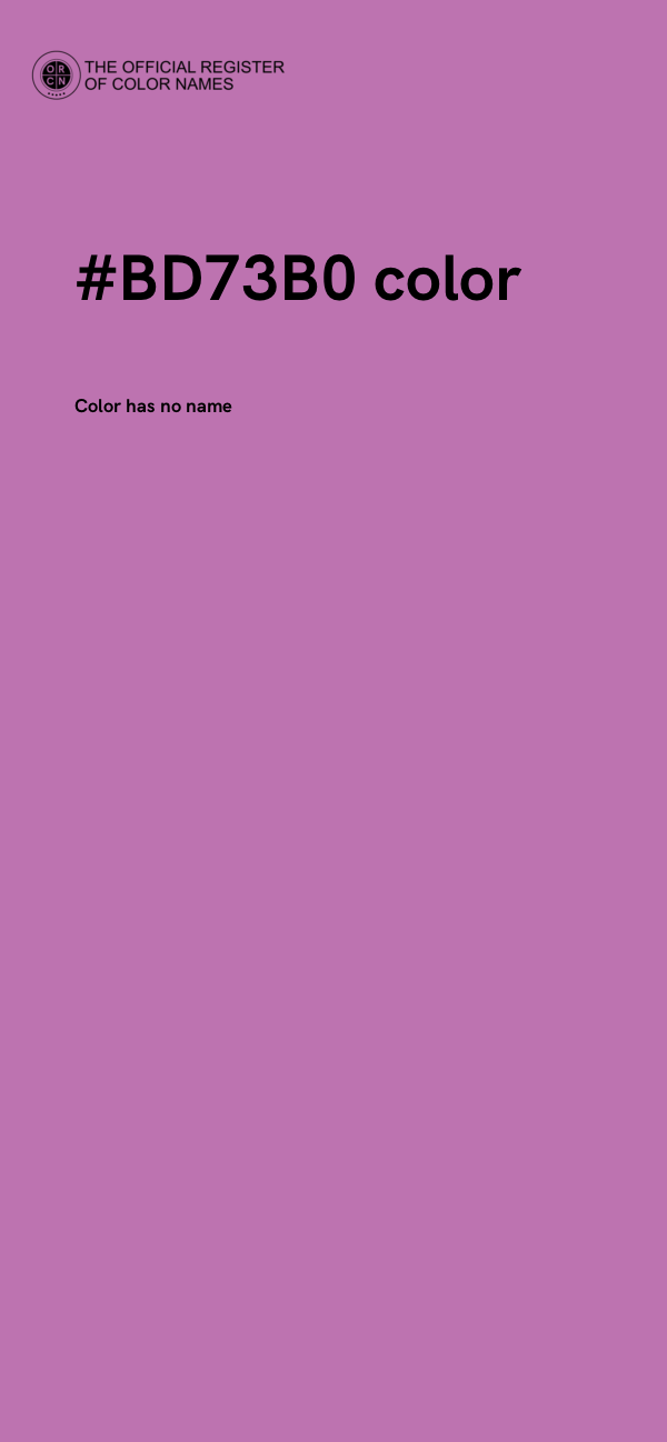 #BD73B0 color image