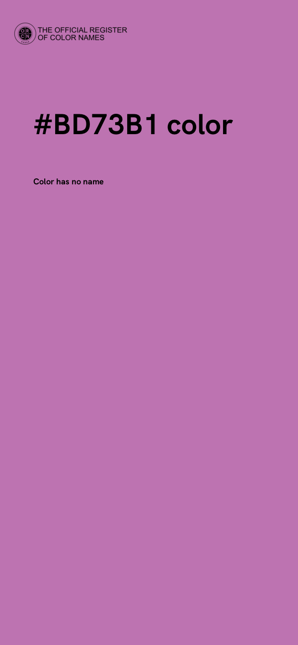#BD73B1 color image