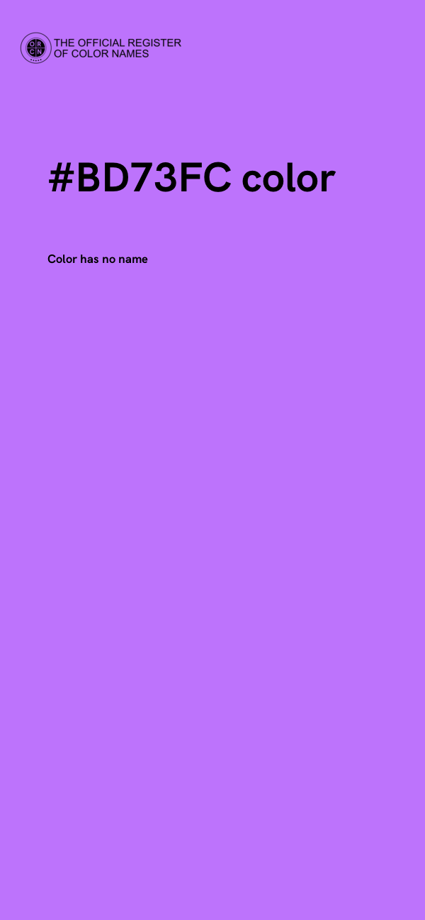 #BD73FC color image