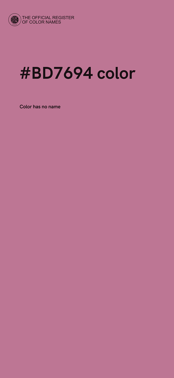 #BD7694 color image