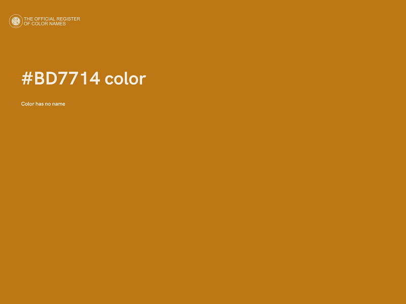 #BD7714 color image