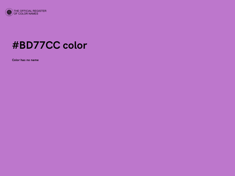 #BD77CC color image