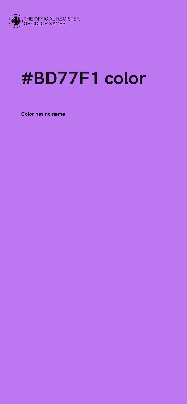 #BD77F1 color image