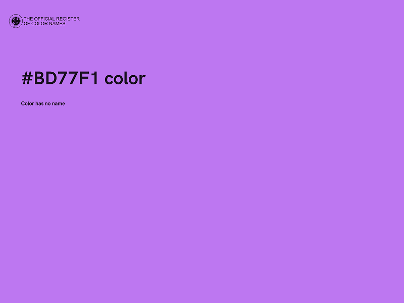 #BD77F1 color image