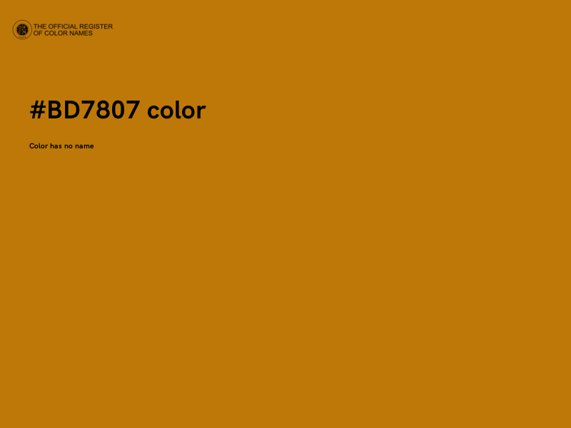 #BD7807 color image