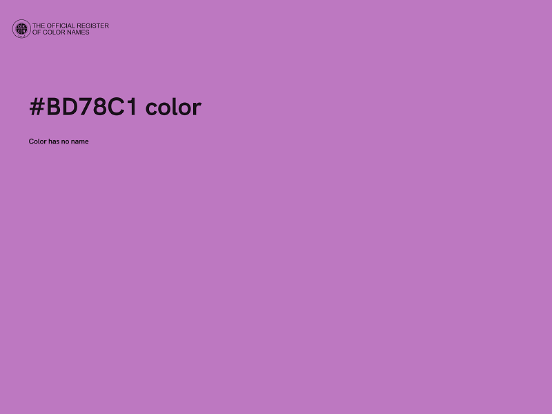 #BD78C1 color image