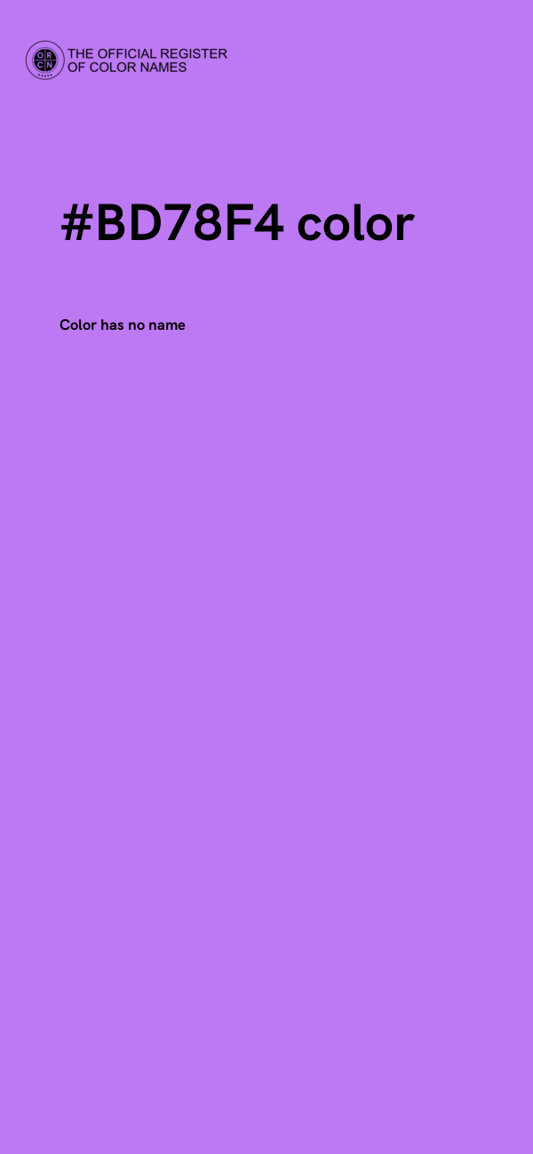 #BD78F4 color image