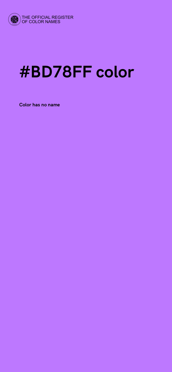 #BD78FF color image