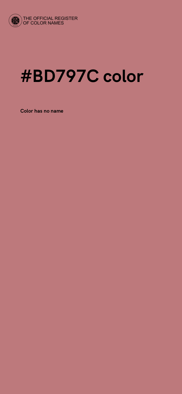 #BD797C color image