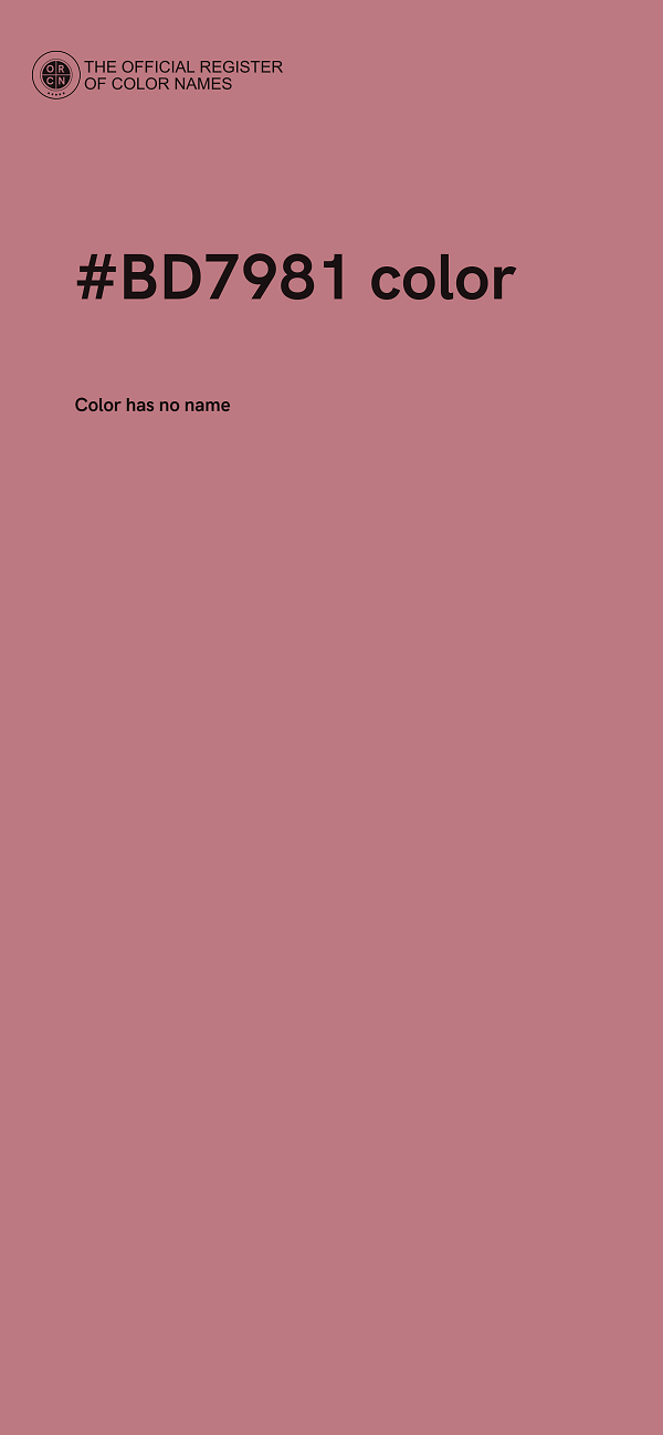 #BD7981 color image