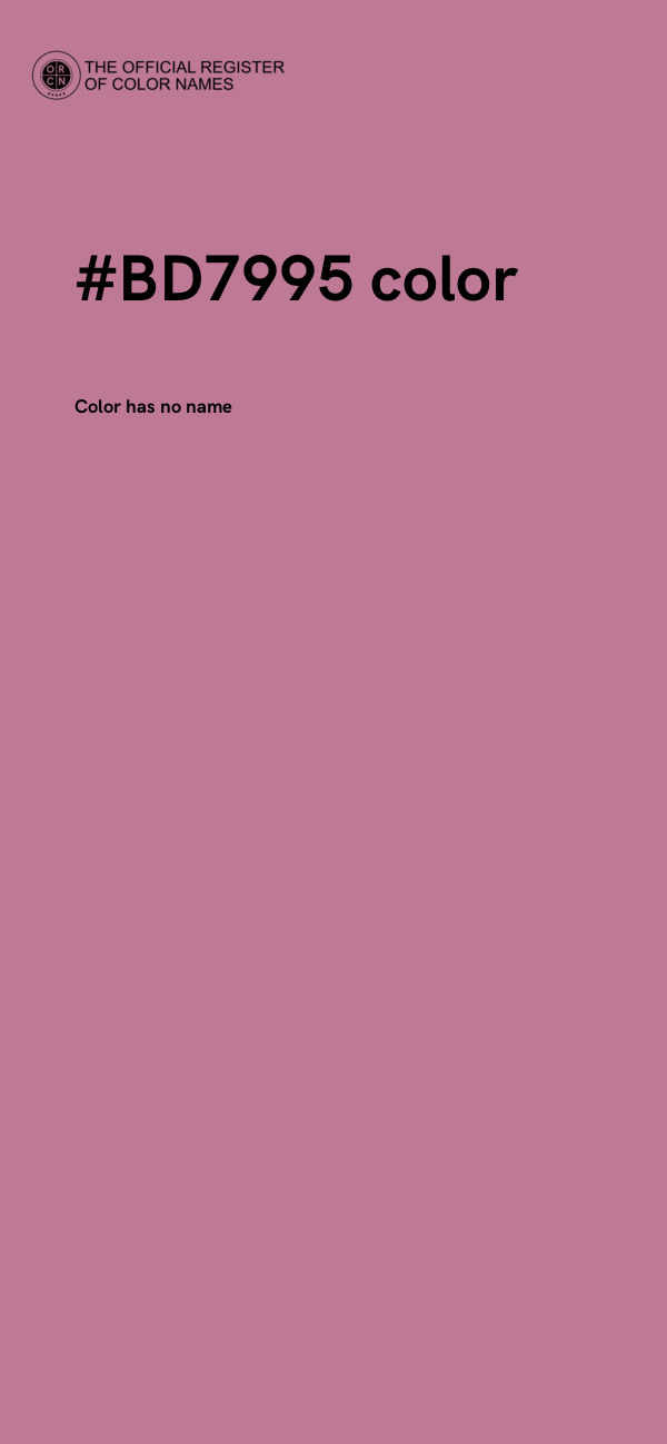 #BD7995 color image