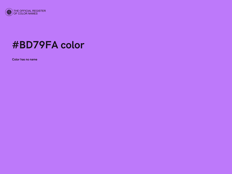 #BD79FA color image