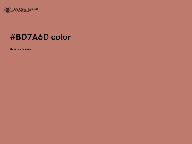 #BD7A6D color image