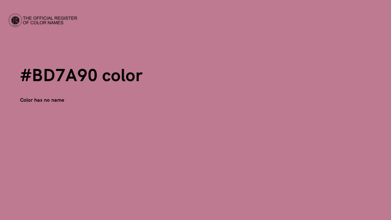 #BD7A90 color image