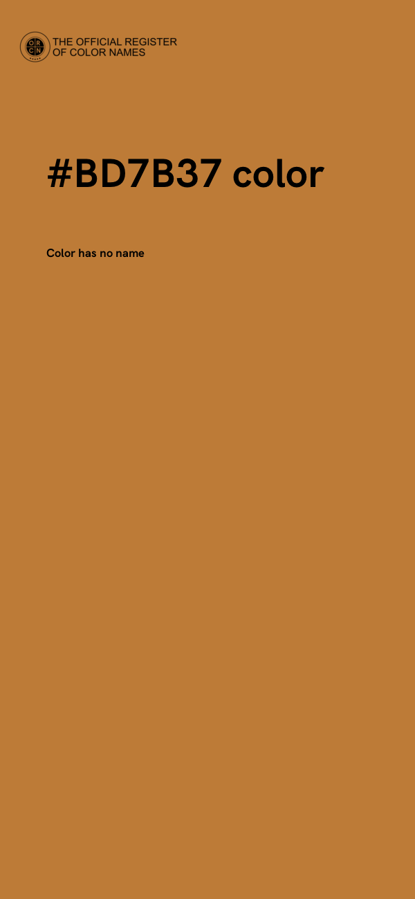 #BD7B37 color image