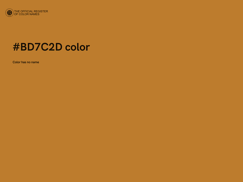 #BD7C2D color image