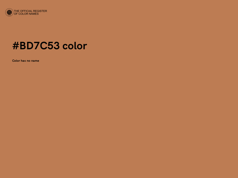 #BD7C53 color image