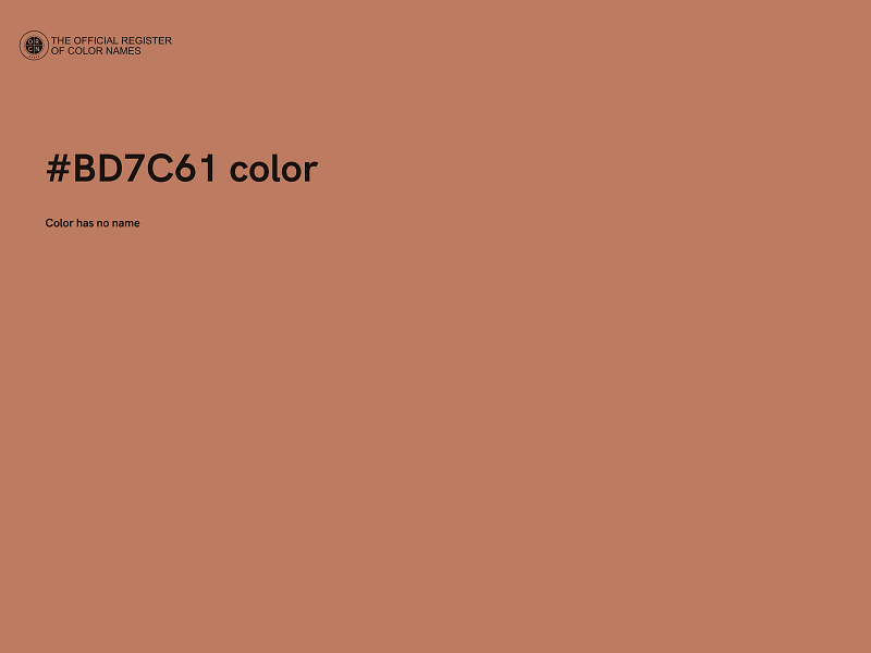 #BD7C61 color image