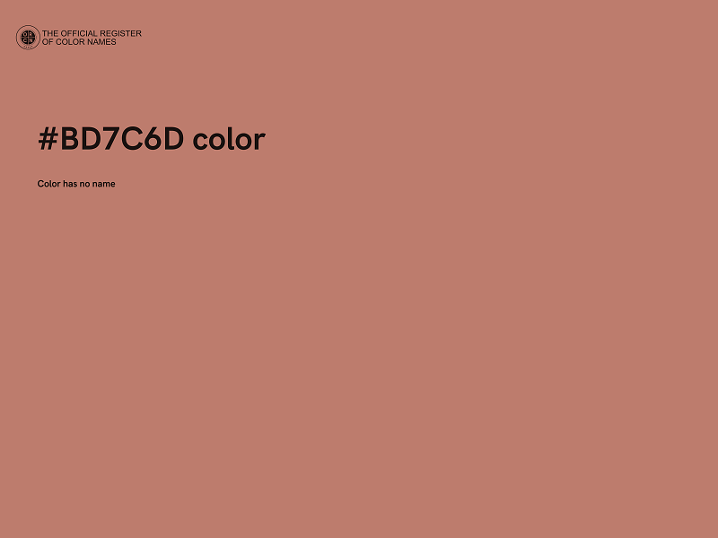 #BD7C6D color image