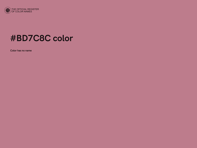 #BD7C8C color image