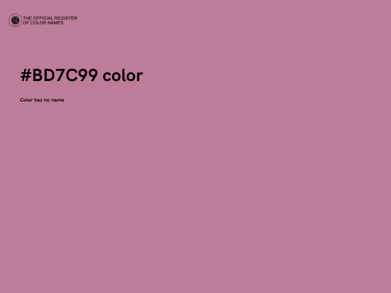#BD7C99 color image