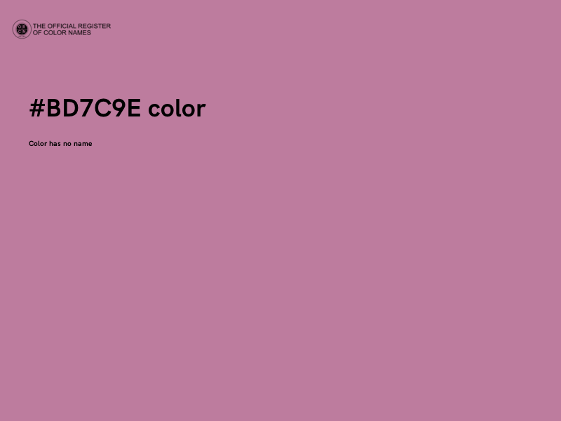 #BD7C9E color image
