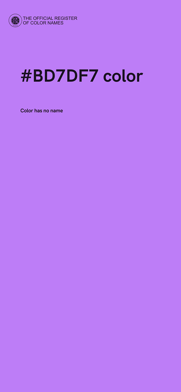 #BD7DF7 color image
