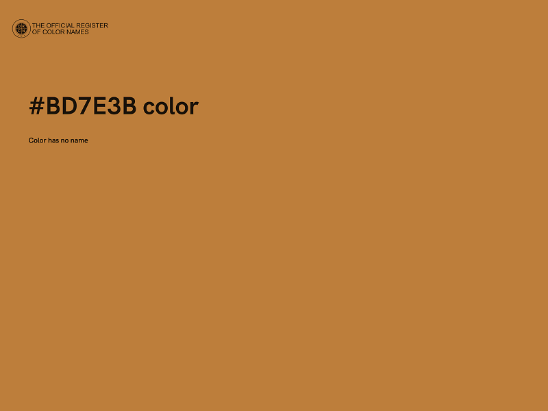 #BD7E3B color image