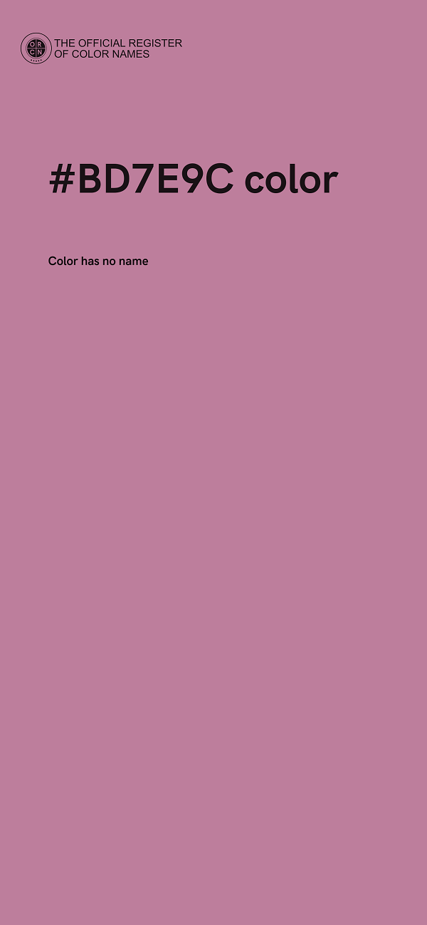 #BD7E9C color image