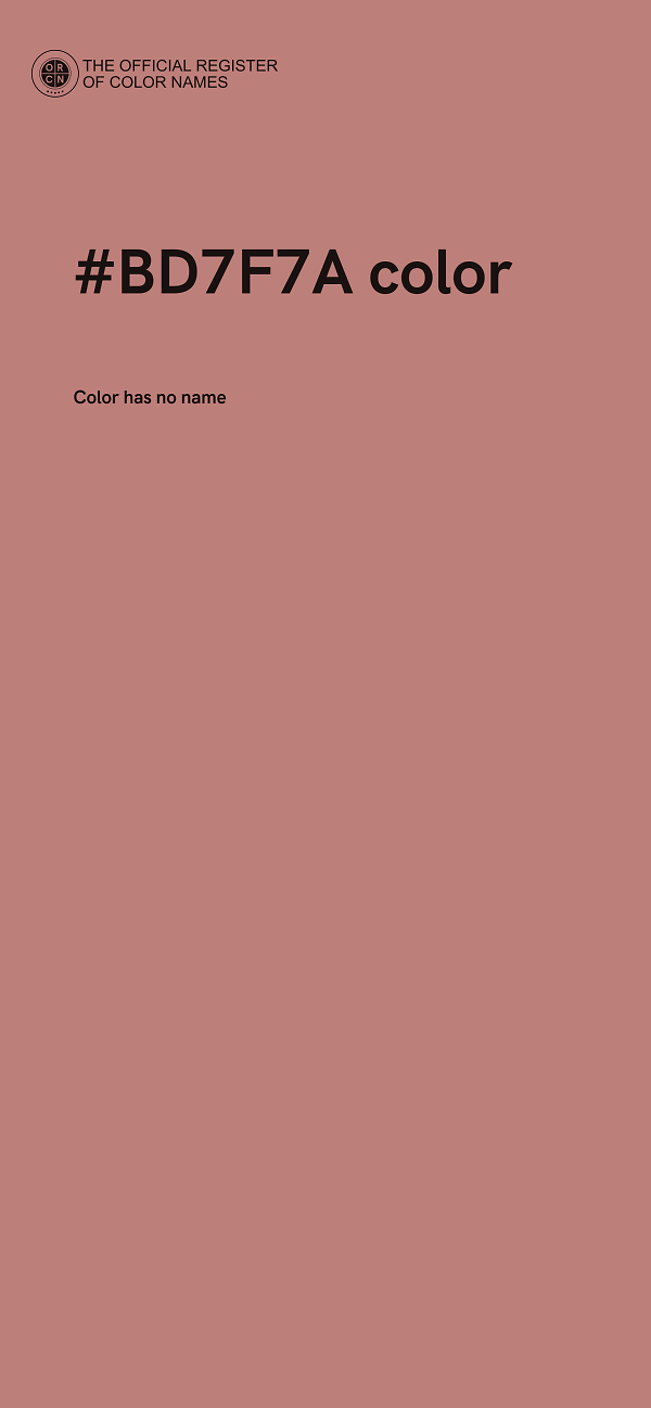 #BD7F7A color image