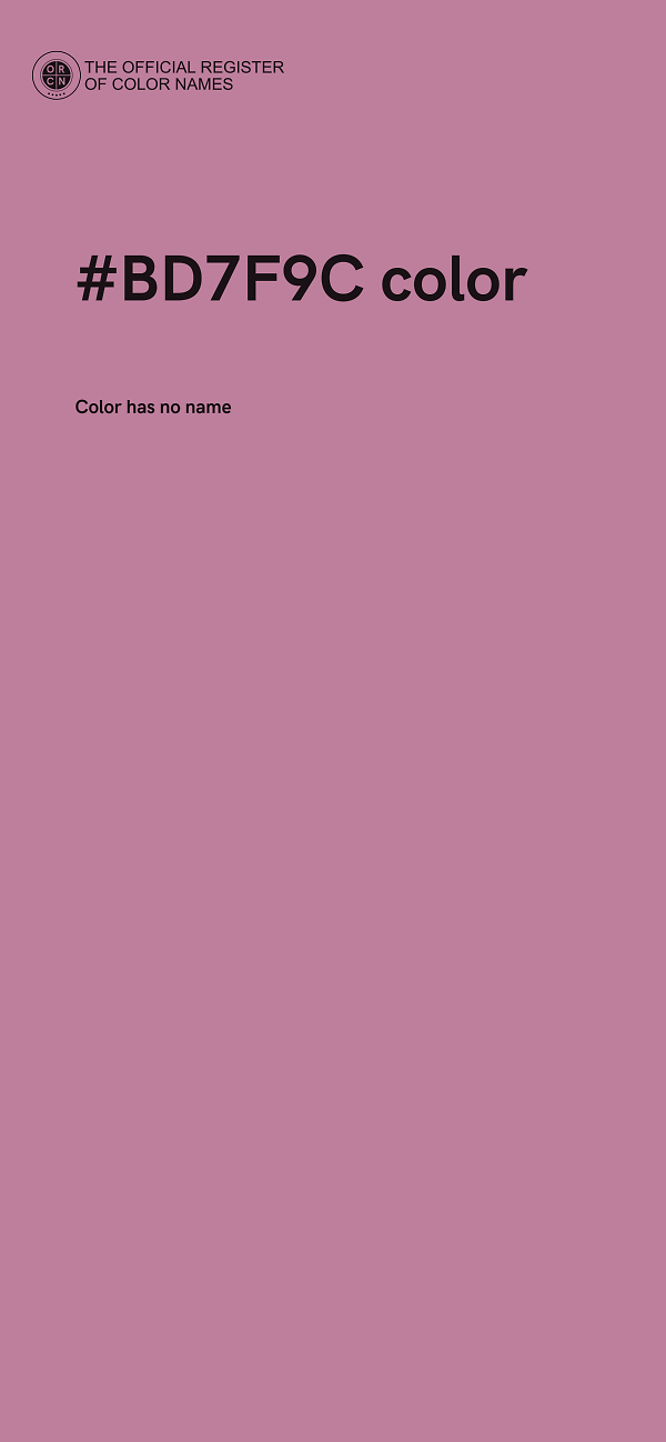 #BD7F9C color image