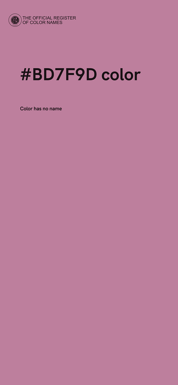 #BD7F9D color image