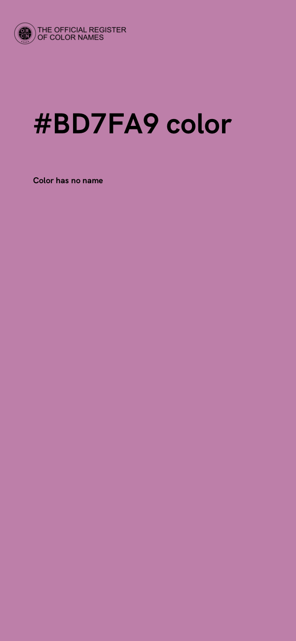 #BD7FA9 color image