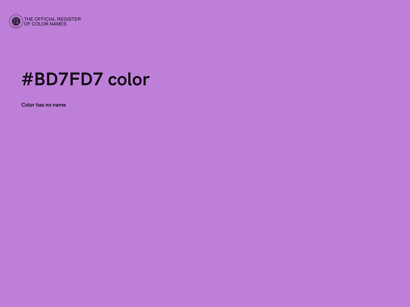 #BD7FD7 color image