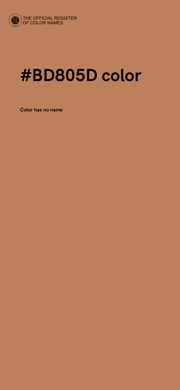 #BD805D color image