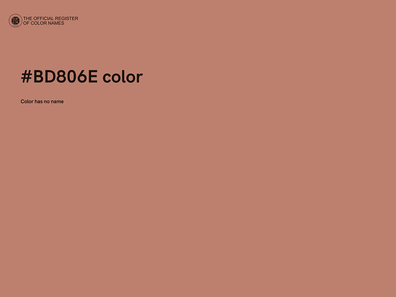 #BD806E color image